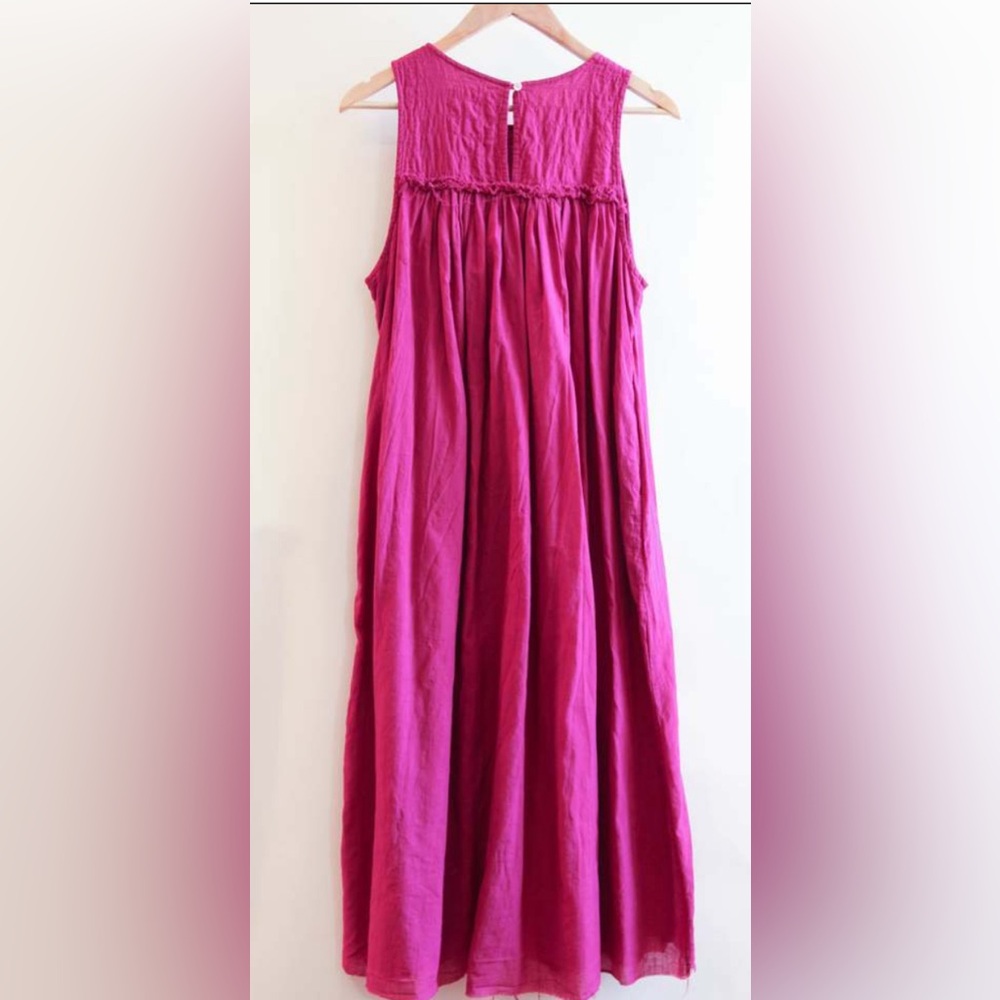 Auntie Oti “Lipstick” Red Sleeveless Dress - Picture 4 of 4